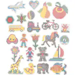 Perleplate Creativ Company Str 7x7,5-14x16 cm 24 St/1 Pk