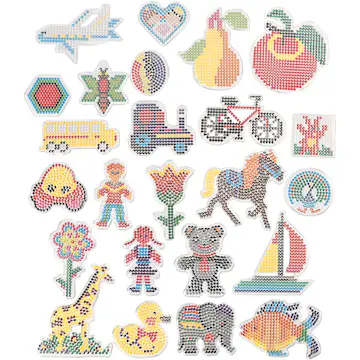 Perleplate Creativ Company Str 7x7,5-14x16 cm 24 St/1 Pk