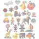 Perleplate Creativ Company Str 7x7,5-14x16 cm 24 St/1 Pk