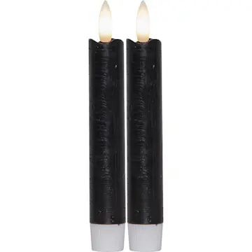 Antikklys Star Trading Flamme 2-pakke Sort 150 mm