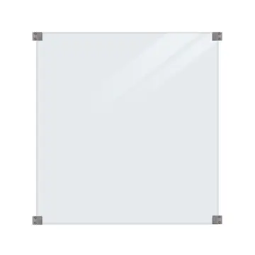 Glassrekkverk PLUS Frostet 90x91 Inkl 4 stk Beslag
