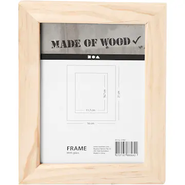 Ramme Creativ Company med Glass 21x16 cm 1 stk