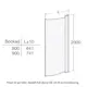 Duschdörr Contura Shower Space SBNK Bockad