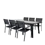 Spisegruppe Venture Home Olle med 6 Curz Stablebare Spisestoler