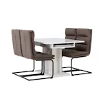 Spisegruppe Venture Home Pluto med 4 Zizo Stoler