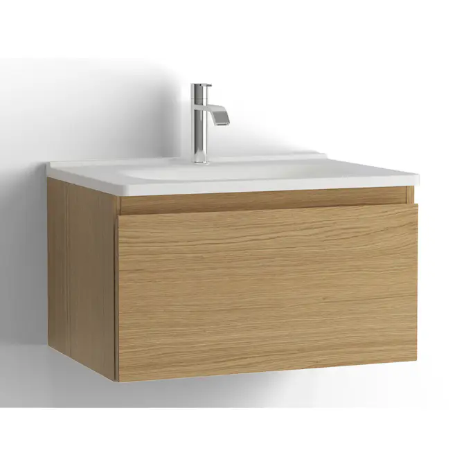 Tvättställsskåp Vedum Flow 600x413 med 1 Låda