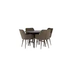 Spisegruppe Venture Home Kaseidon Ø100 cm med 4 stk Tomorrow Stoler