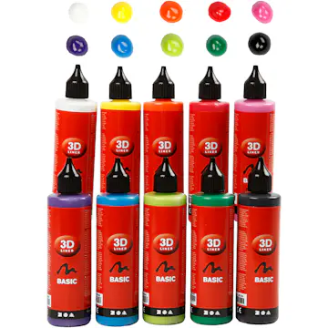 3D Liner Creativ Company Ass Farger 10x100 ml/1 Pk