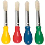 Barnepensler Creativ Company D 13 mm 4 stk/1 Pk