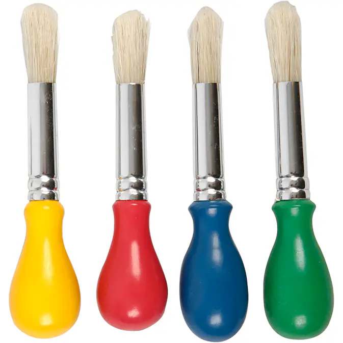 Barnepensler Creativ Company D 13 mm 4 stk/1 Pk