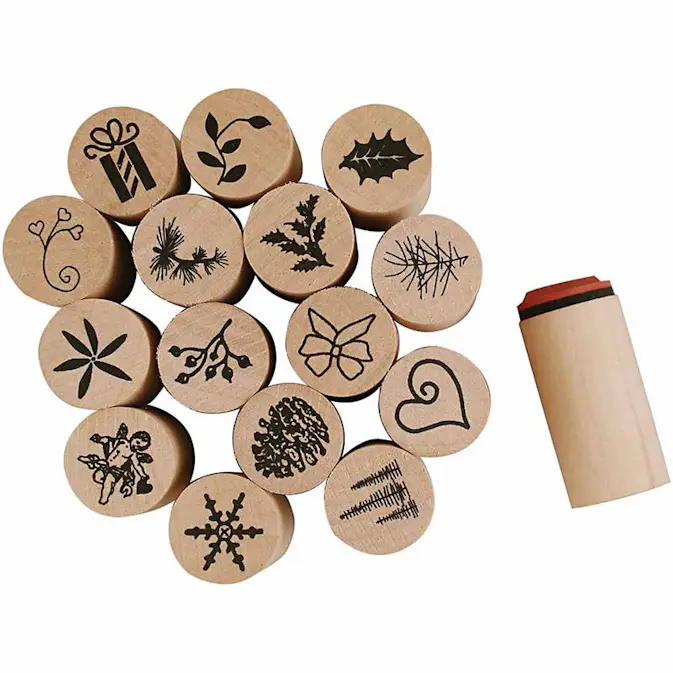 Stempelsett Creativ Company Deco Art Jul 15-Pk
