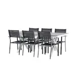 Spisegruppe Venture Home Garcia Bord med 6 Copacabana Stoler