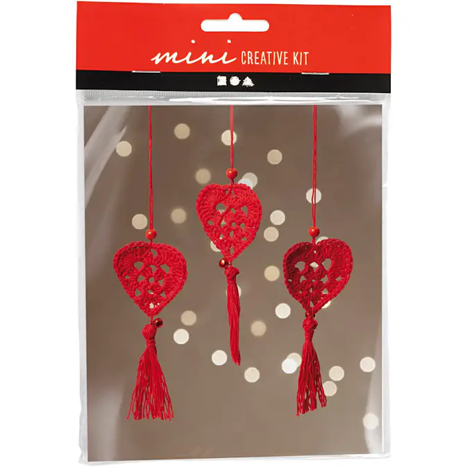 Hekling Creativ Company Mini DIY Kit Hjerter