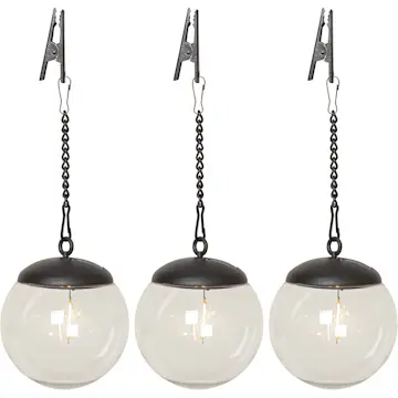 Solcelledekorasjon Star Trading 3pk Solcelle Dek GlobeHeng