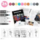 Hobbysett Creativ Company DIY Kit Illustrasjon Harley Quinn