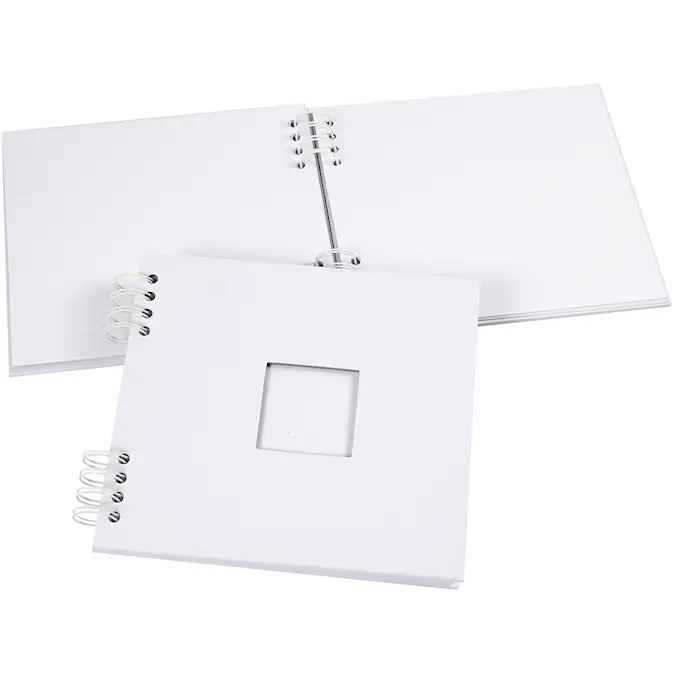 Scrapbook Creativ Company med Spiral Hvit 250 g 1 stk