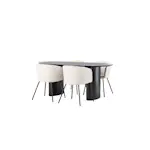 Spisegruppe Venture Home Isolde med 4 stk Berit Stoler