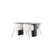 Spisegruppe Venture Home Isolde med 4 stk Berit Stoler
