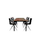 Spisegruppe Venture Home Bois med 6 Act Stoler