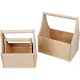 Flaskeholder Creativ Company Str 24x17,5x28 cm 3 stk/1 Sett