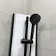Dusjkabinett Bathlife Betrakta 80x80 Svart/Hvit