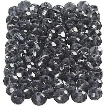 Facettperler Creativ Company Str 3x4 mm Hullstr 0,8 mm 100 stk/1 Pk
