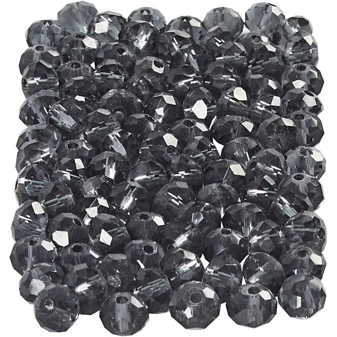 Facettperler Creativ Company Str 3x4 mm Hullstr 0,8 mm 100 stk/1 Pk