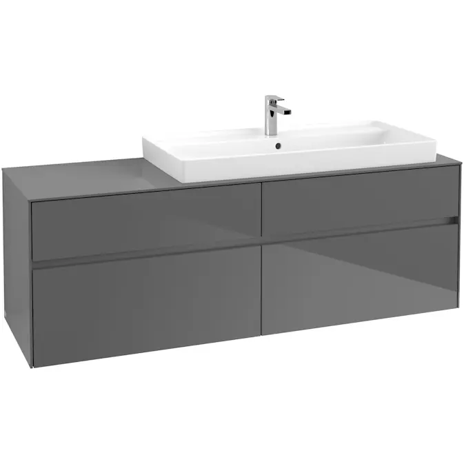 Tvättställsskåp Villeroy & Boch Collaro 160 cm med 4 Lådor för Ovanpåliggande Skåpstvättställ