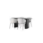 Spisegruppe Venture Home Isolde med 4 stk Evelina Stoler