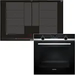 Ovn/Platetopp Siemens iQ500 HB579GBR3 + iQ700 EX875LYV1E Induksjonstopp Med Pyrolytisk Selvrens og FlexInduction Pakke
