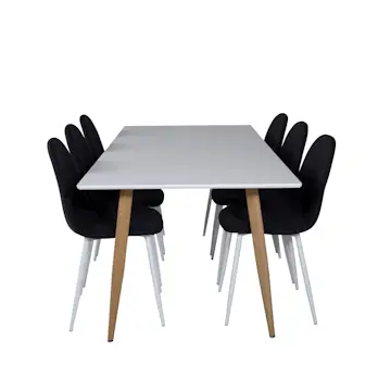 Spisegruppe Venture Home Polar med 6stk Stoler