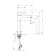 Tvättställsblandare Hansgrohe Metris 200