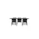 Spisegruppe furniture/fashion Stone med 6 Kenth Stoler