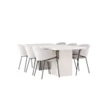 Spisegruppe Venture Home Olga med 6 Evelina Stoler