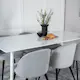 Spisegruppe Venture Home Pobbie med 6 Valentina Stoler Manchester