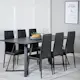 Spisegruppe Venture Home Madde med 6 Sly Stoler