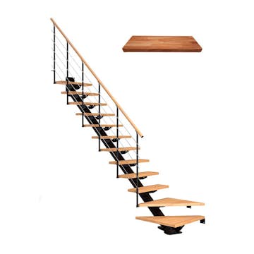 Plassbesparende Trapp Dolle Sydney Eik Oljet 1/4 Style6