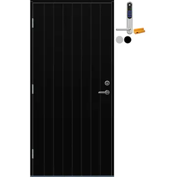 Ytterdør Bygg1 Bodø med Yale Doorman Classic Home