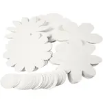 Pappfigur Creativ Company Blomster Hvit D20 cm 400 g 5x20 Stk/1 Pk