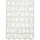 Sjablong Creativ Company Bokstaver og Tall 21x29 cm 1 Stk