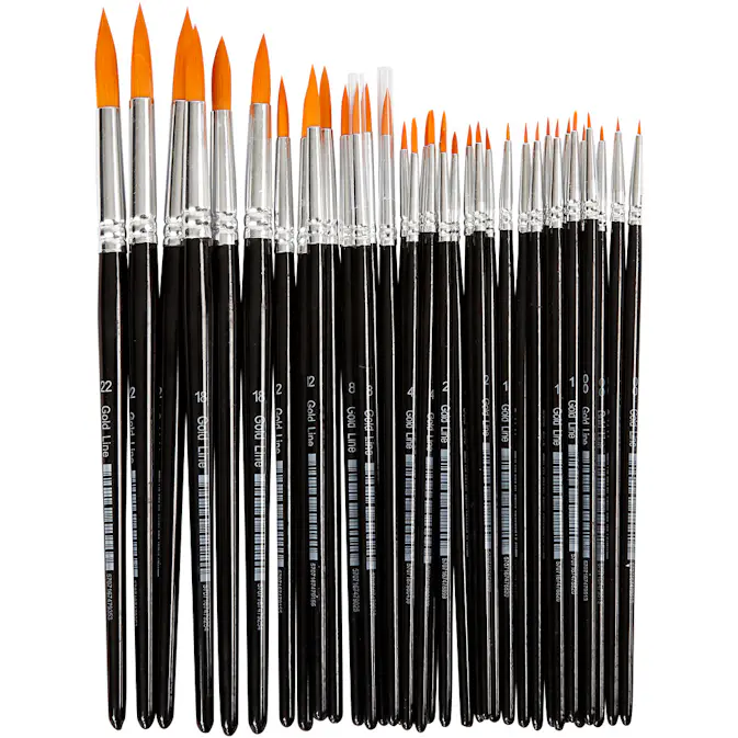Pensler Creativ Company Gold Line Rund Nr 0+1+2+4+8+12+18+22 36 Stk/1 Pk