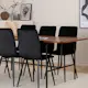 Spisegruppe Venture Home Chicago Spisebord og Walerina Spisestol Brun