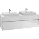 Tvättställsskåp Villeroy & Boch Collaro 160 cm med 4 Lådor för Ovanpåliggande Tvättställ