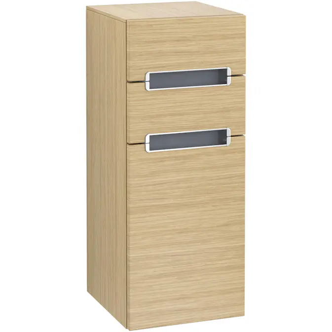 Väggskåp Villeroy & Boch Subway 2.0 med 2 Lådor och 1 Dörr 356 mm