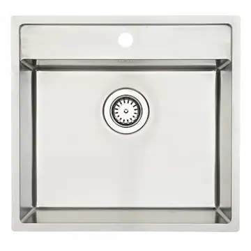 Diskho Lavabo Nexus 60 Rostfri 530 mm Enkel med Korgventil & Vattenlås