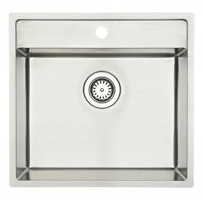 Diskho Lavabo Nexus 60 Rostfri 530 mm Enkel med Korgventil & Vattenlås