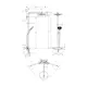 Duschset Hansgrohe Raindance Select S 240 2-jet Showerpipe Vit/Krom