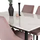 Spisegruppe Venture Home Estelle 140 med 4 Laura Stoler ManchEstelle