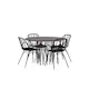 Spisegruppe furniture/fashion Stone round Ø 120 cm med 4 Dyrön Stoler