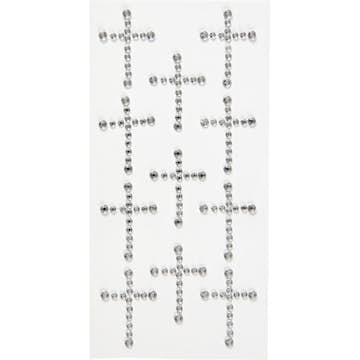 Rhinstenkors Creativ Company Strass Str 35x25 mm Sølv 11 Stk/1 Pk